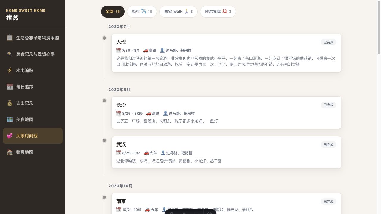 猪窝 v1.0.0 UI 重建截图
